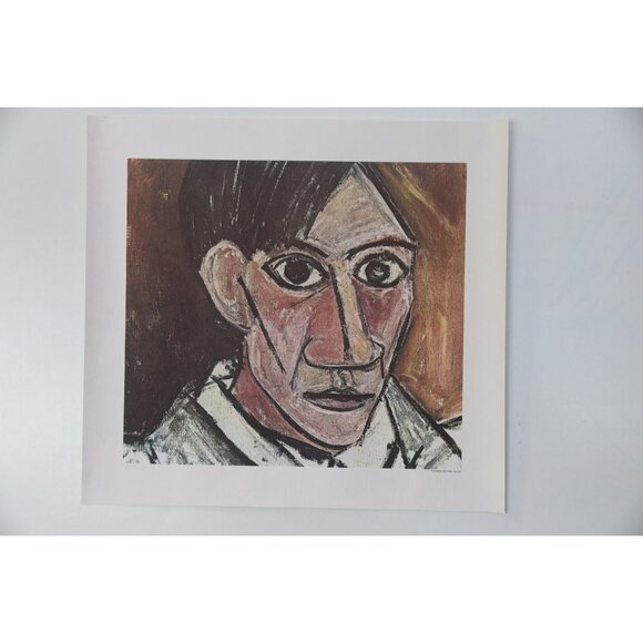 Picasso Self Portrait Print The National Prague Gallery Poster Produced By Time - Picture 1 of 7